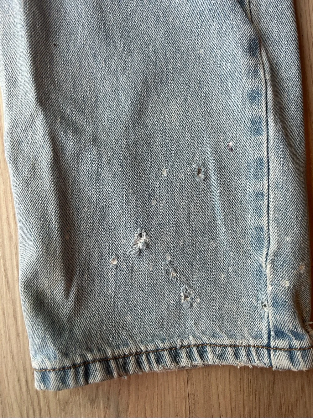 Levi's 505 Regular Fit Straight Leg Jeans Light Wash Y2K 2000s Vintage Authentic